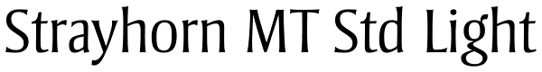 Strayhorn MT Std Light Font