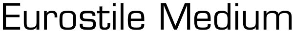 Eurostile Medium Font