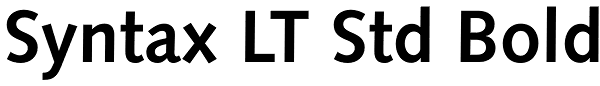 Syntax LT Std Bold Font