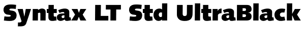 Syntax LT Std UltraBlack Font