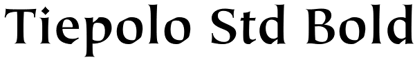 Tiepolo Std Bold Font