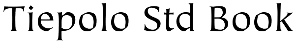 Tiepolo Std Book Font