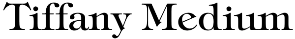 Tiffany Medium Font