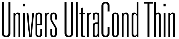 univers ultra condensed