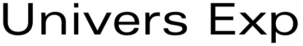 Univers Exp Font