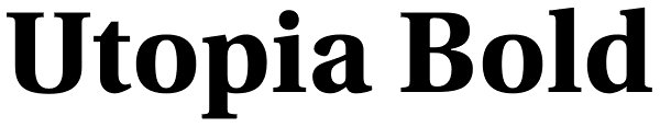 Utopia Bold Font