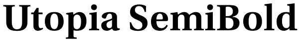 Utopia SemiBold Font