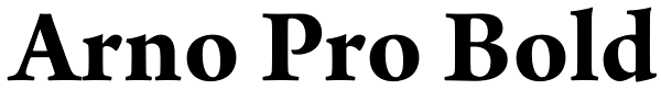 Arno Pro Bold Font