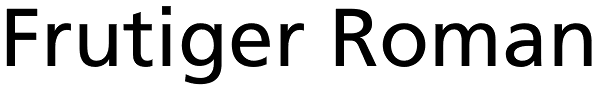 Frutiger Roman Font