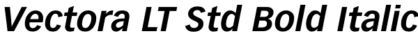 Vectora LT Std Bold Italic Font