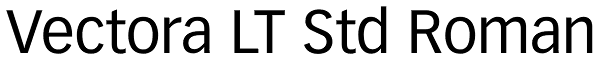 Vectora LT Std Roman Font