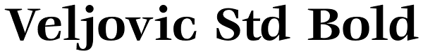 Veljovic Std Bold Font