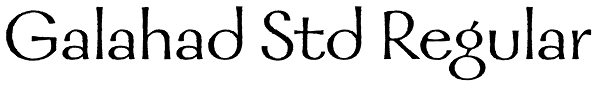 Galahad Std Regular Font