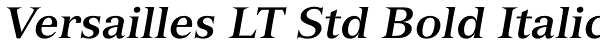Versailles LT Std Bold Italic Font