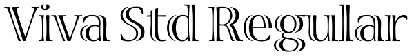 Viva Std Regular Font