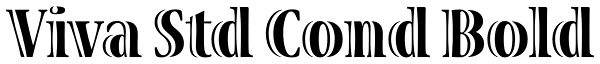 Viva Std Cond Bold Font