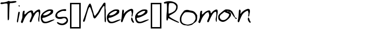 Times_Mene_Roman Font