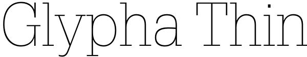 Glypha Thin Font