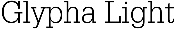 Glypha Light Font