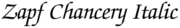 Zapf Chancery Italic Font