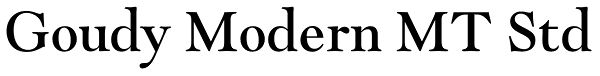 Goudy Modern MT Std Font