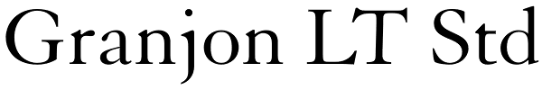 Granjon LT Std Font