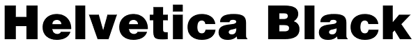 Helvetica Black Font