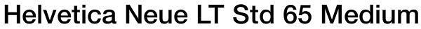 Helvetica Neue LT Std 65 Medium Font
