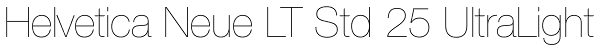 Helvetica Neue LT Std 25 UltraLight Font