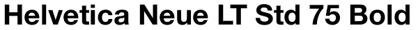 Helvetica Neue LT Std 75 Bold Font