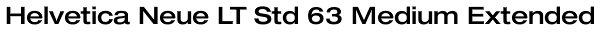 Helvetica Neue LT Std 63 Medium Extended Font