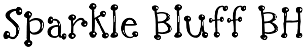 Sparkle Bluff BH Font