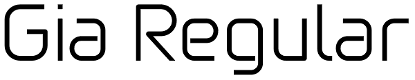 Gia Regular Font