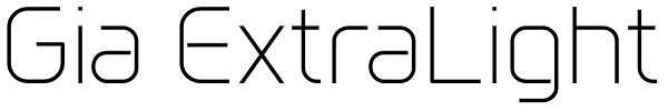 Gia ExtraLight Font