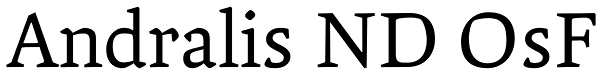 Andralis ND OsF Font