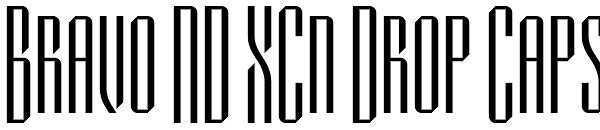 Bravo ND XCn Drop Caps Font