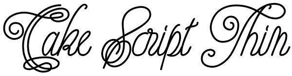 Cake Script Thin Font