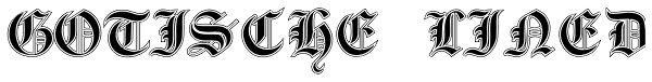 Gotische2 Lined Font