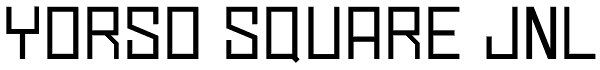 Yorso Square JNL Font