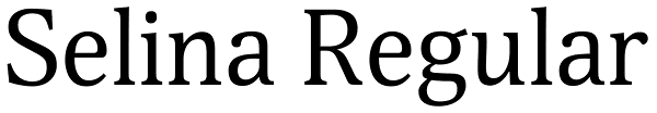 Selina Regular Font