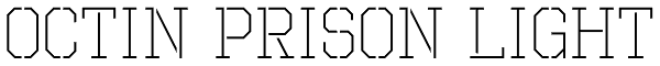 Octin Prison Light Font