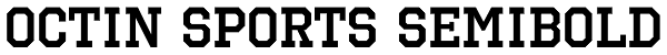 Octin Sports SemiBold Font