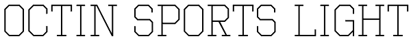 Octin Sports Light Font