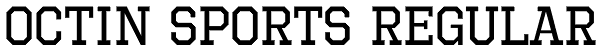 Octin Sports Regular Font