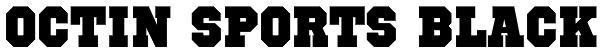 Octin Sports Black Font