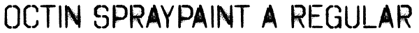 Octin Spraypaint A Regular Font