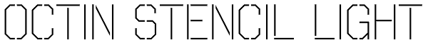 Octin Stencil Light Font