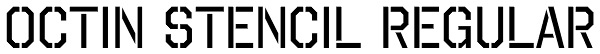 Octin Stencil Regular Font