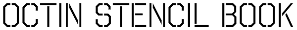 Octin Stencil Book Font