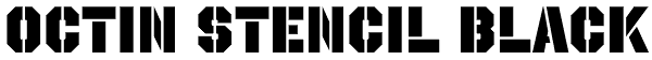 Octin Stencil Black Font